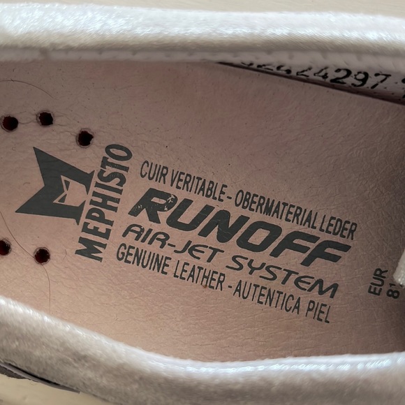 MEPHISTO RUNOFF AIRJET SYSTEM ladies light gray/metallic sneakers size 11 - Picture 5 of 12